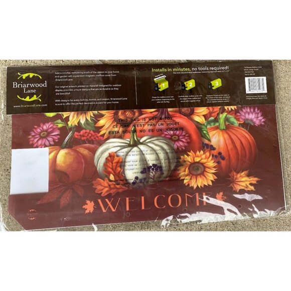Briarwood  Lane Fall Harvest Magnetic Mail box Cover. - Picture 3 of 3